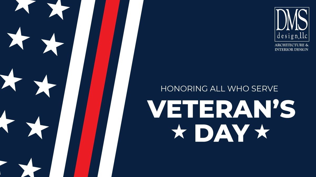 DMSdesignllc's tweet photo. To all those who have served, and those who continue to serve, we thank you for your bravery and commitment. #DMSdesign #housingforall https://t.co/7MjgWGbiXQ