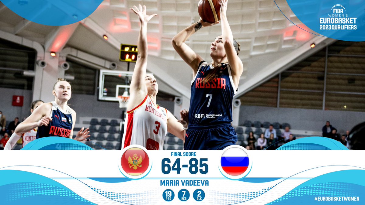 Одерживаем красивую и, главное, важную победу на старте квалификации Евробаскета-2023!
Спасибо за поддержку и до встречи 14 ноября в Крылатском!
#главнаякомандастраны
#здесьбаскетбол
#EuroBasketWomen