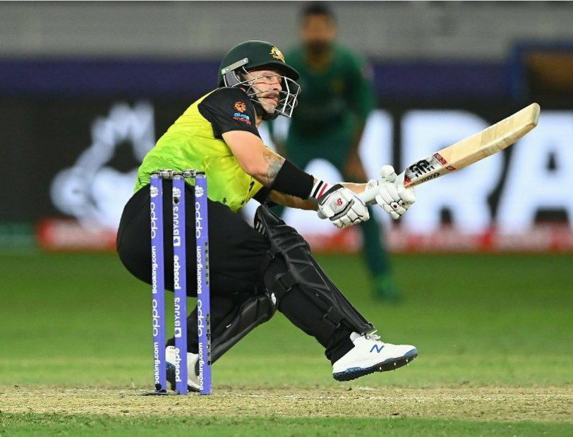 babal_amit's tweet photo. AUS vs PAK, 2 left handers, 2 T20 WC Semi Final game. Both bashed down PAK bowlers. 
PAKISTAN never ever gonna forget them now. @CricketAus
#PAKVSAUS #T20WorldCup https://t.co/EpbF9XcTqU