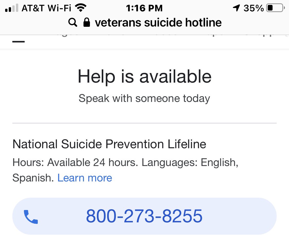 here2eterniti's tweet photo. @TeahCartel To those who don’t know, Veterans Day is the worst day for #veteransuicideawareness 
You’re not alone, y’all can DM me, I’ll give you my personal phone number. Let’s talk. Don’t do that thing you can’t take back. Myself? I’m struggling, too. Remember, #TheBuddySystem I’m here 😉 https://t.co/48LNhqYK9U
