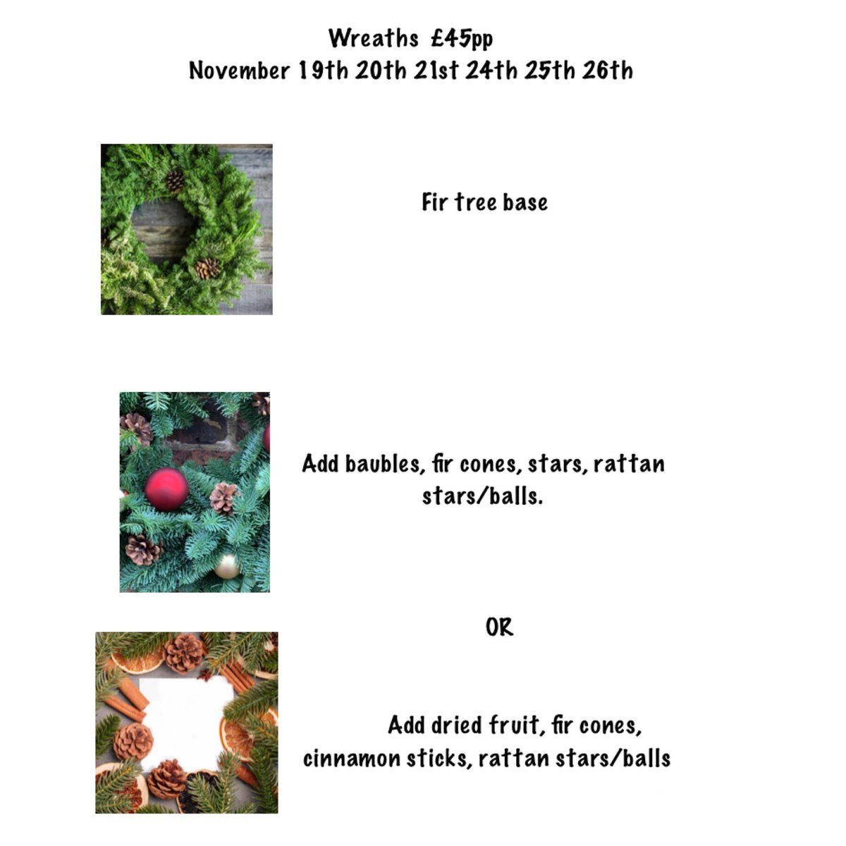 CraftHouseNE's tweet photo. We are now taking bookings for our November &amp; December workshops. 
Book soon as they will fill up fast 🎄🎅🏼🦌
#christmascraftswhitleybay #christmastablesetting  #adultcraftsessions #ourwhitleybay https://t.co/LZRxOtWGaz