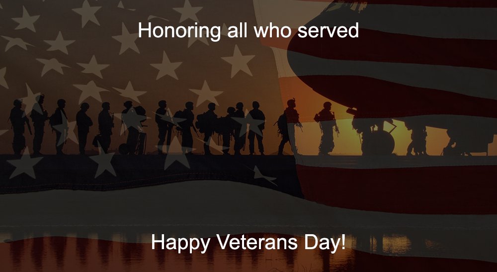 UltiusInc's tweet photo. Did you know? Veterans Day is the correct spelling of the federal holiday. It doesn't include an apostrophe because it's not a day that "belongs" to veterans; it is a day for honoring all veterans. 
Grammar aside: We wish everyone a happy and safe Veteran's Day! 🇺🇸 https://t.co/QbQeKAGnql