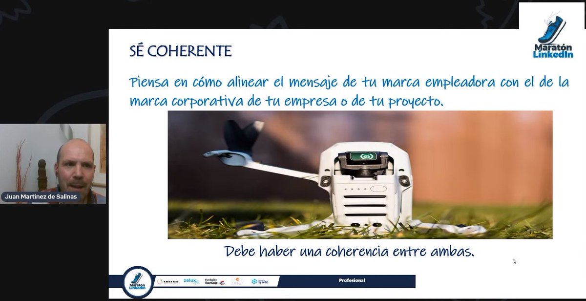 maratonlinkedin's tweet photo. 👟#Maratonlnkd2021 👟

💥 cómo saber si nuestra estrategia personal o corporativa en #Linkedin es efectiva.

Con 🎙 @JuanMartinez 

✅ Sé coherente 

En directo 🔴 https://t.co/YiHLtDWpUB

#estrategia  #empresas https://t.co/5jQB73JZGx