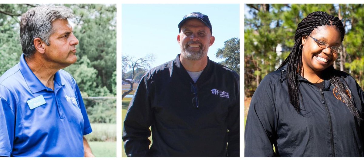 HabitatHorry's tweet image. Happy Veteran's Day! Today, we thank our veterans for their service and your sacrifice. We would especially like to thank our Habitat veterans.

Rod Adelstone - Site Leader
Jason Greene - Executive Director
Cleya Willard - Current Habitat Homebuyer

Thank you for your service. 🇺🇸