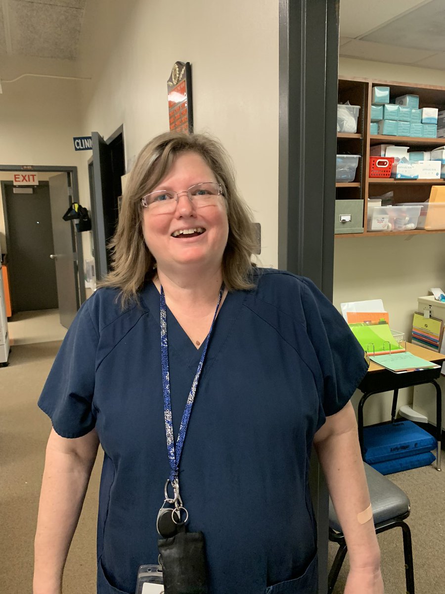 Our clinic assistant, Mrs. Pennington,  continually spreads light at SAES. Thanks for helping keep our students healthy!  #gratitude #bethelight @POEKPOE