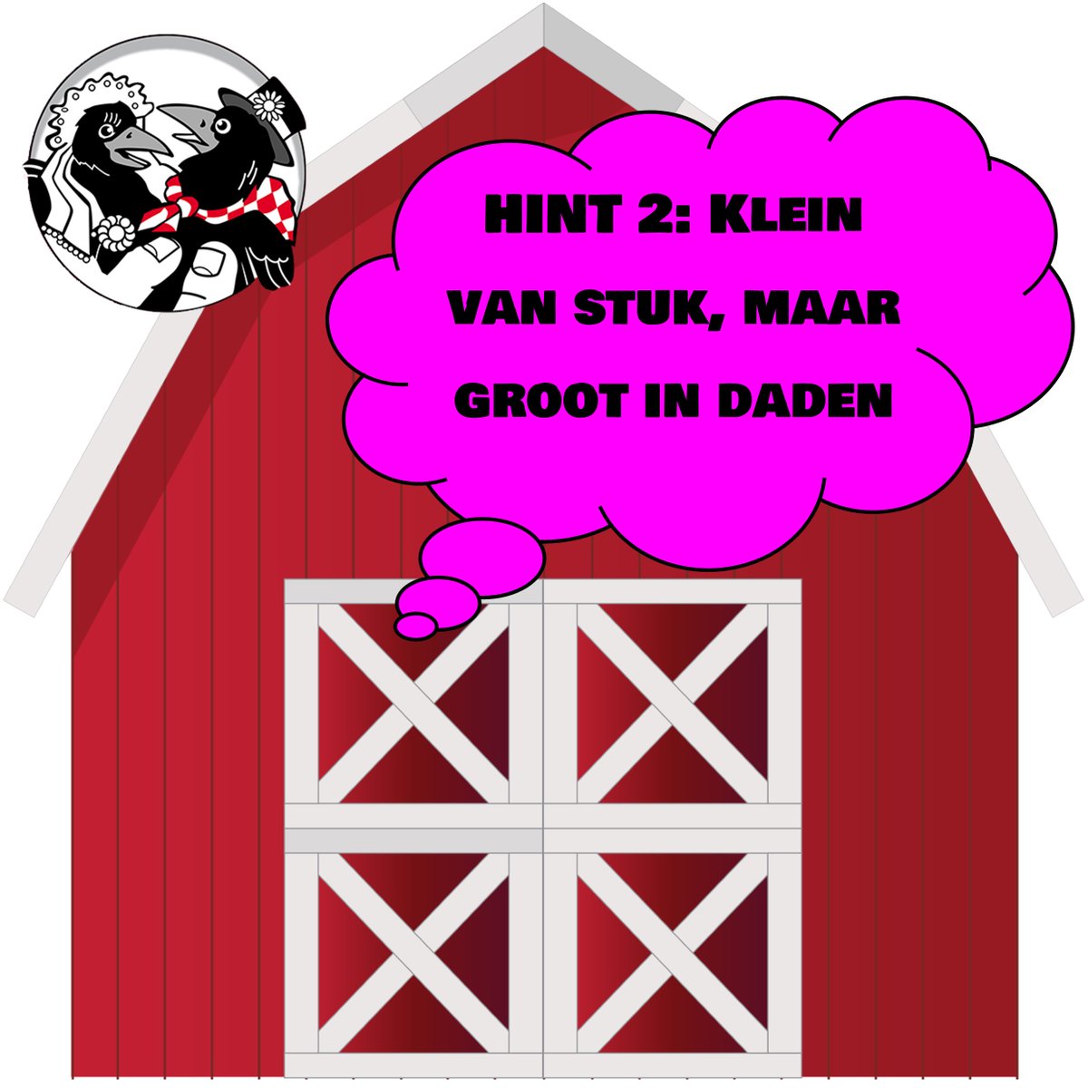 🎊🎉🚜 Tijd voor Hint 2: Het bruidje schijnt klein van stuk te zijn, maar groot in daden! Wie zou het toch zijn?😏 Zaterdag avond weten we het, komt dat zien in Café de Brug!🍻 #heeze #boerenbruiloft #kraaienvangers #boerenfamilie #prinsenbal