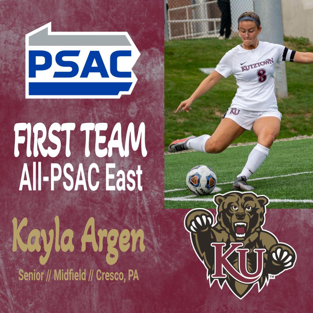 KutztownSoccer's tweet photo. Congratulations on your selection to the @PSACsports East First Team, Kayla, Brit and Bridget! https://t.co/IencHahiZr