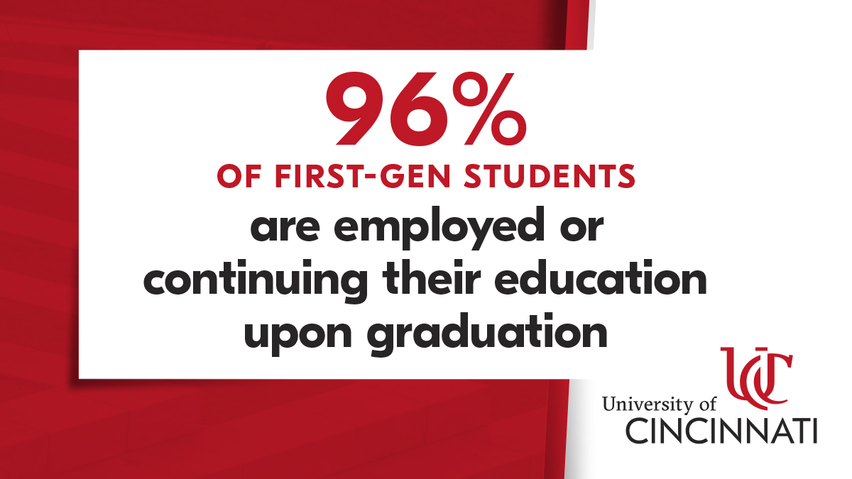 UC_ArtSci's tweet image. UC is ranked among the top four in the country for its co-op programs! Success begins here. #UCFirstGen #CelebrateFirstGen