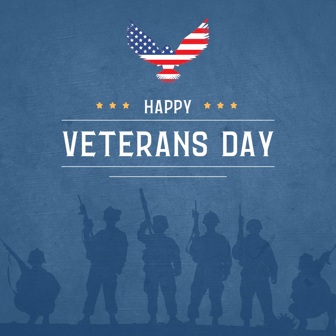 Thank you to all veterans for your service and sacrifice! We appreciate you!