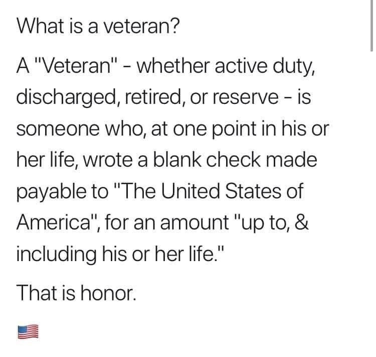 actionteamcmhs's tweet photo. Veteran’s Day, a day to honor the brave men and women who have selflessly chosen to defend the country and the flag. To past, present and future - your sacrifice and service never goes unnoticed or unappreciated. Happy Veteran’s Day. https://t.co/qwkGB18HNG