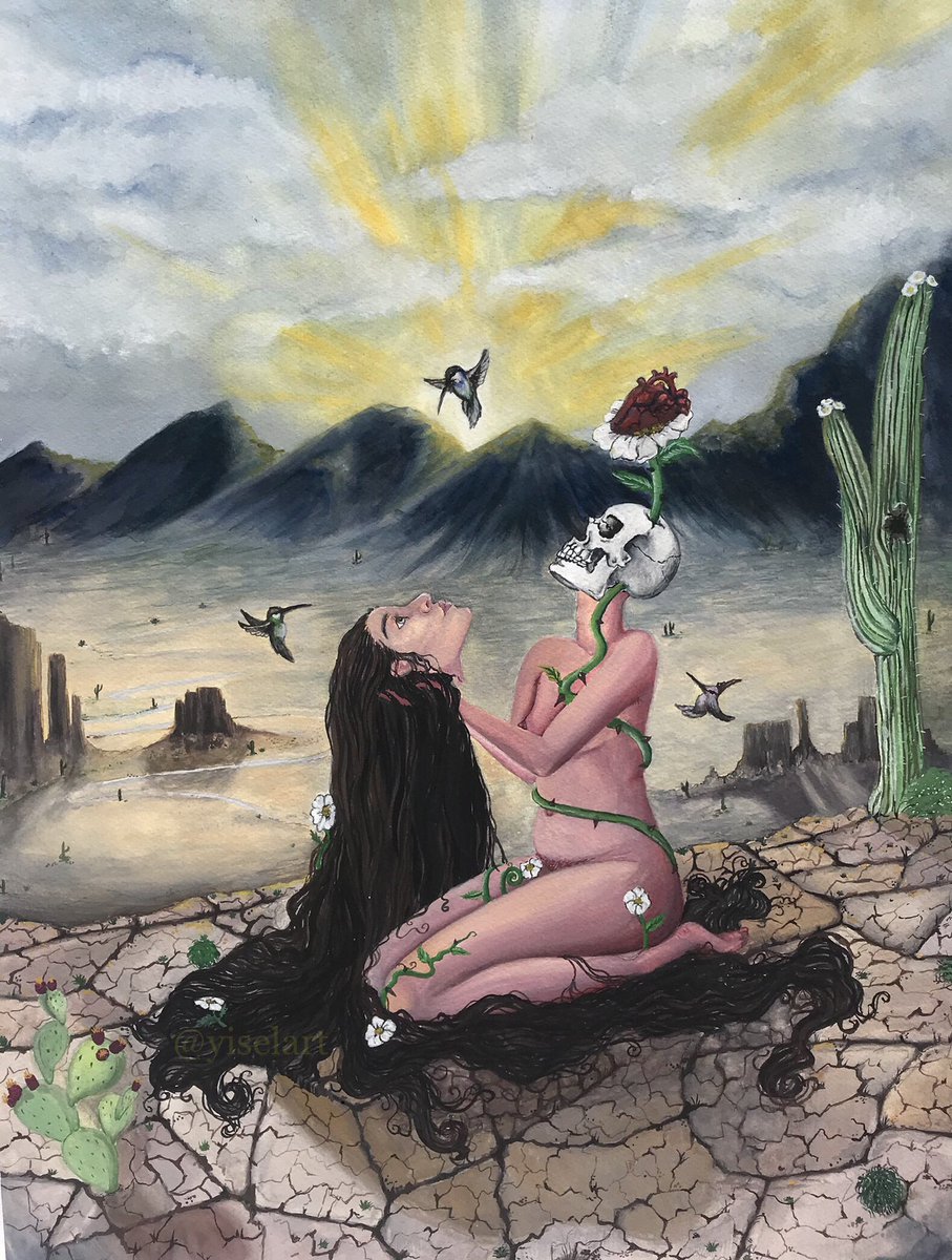 New Beginnings, gouache.