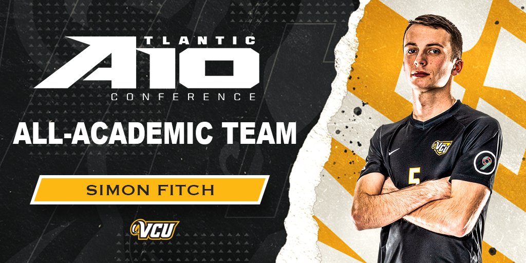 Simon Fitch has been named to the A-10 All-Academic Team for the 4⃣th straight season.

📚 Graduated summa cum laude
️⚽️ 3 game-winning goals
⌚️ Team-high 1,690 minutes played

#LetsGoVCU #ThisIsRamNation