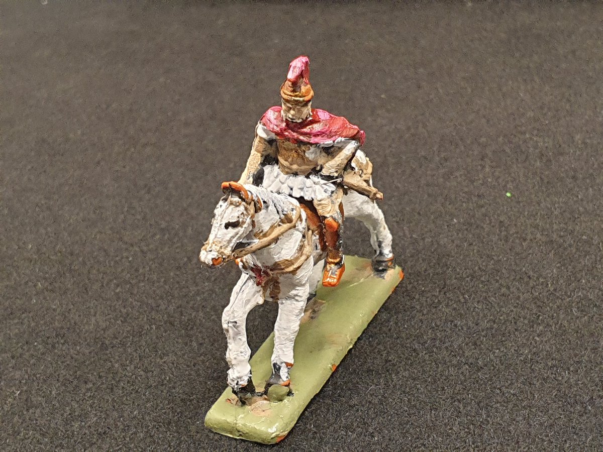 Geruish's tweet photo. Bit more work needed but my Roman General is on his way. #plasticsoldier #Romans https://t.co/teO8d6Ll3L