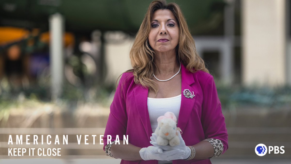KristinCruz's tweet photo. Now Playing on American Veteran: Keep It Close “What a Stuffed Bunny Means to This Military Family”. When Yolanda Mayo was a newlywed, she deployed to Iraq for Desert Shield/Desert Storm.. CLICK FOR MORE: https://t.co/j53yCrSFzj #AmericanVeteranPBS @GBH @PBS @PBSDS #VeteransDay https://t.co/4XGOMGE1Lv
