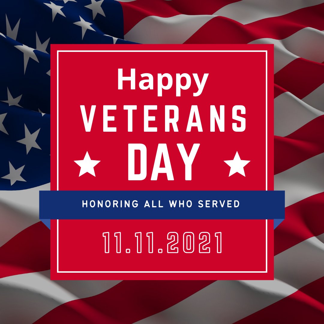 Our most sincere gratitude to all who have served. Thank you. #veteransday