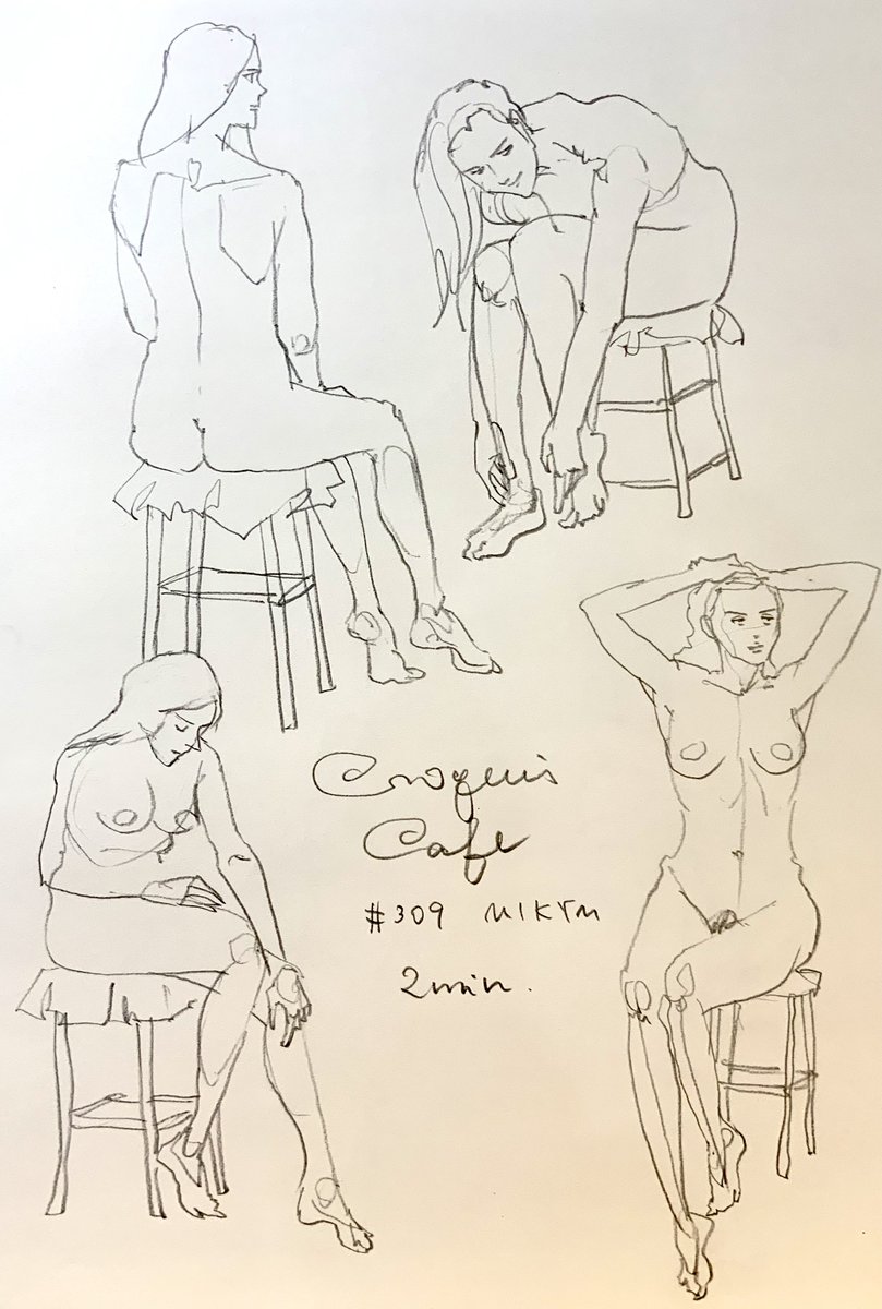 #croquiscafe 
309 Mikym
今日は30年ぶりくらいに四谷三丁目を歩きました。 