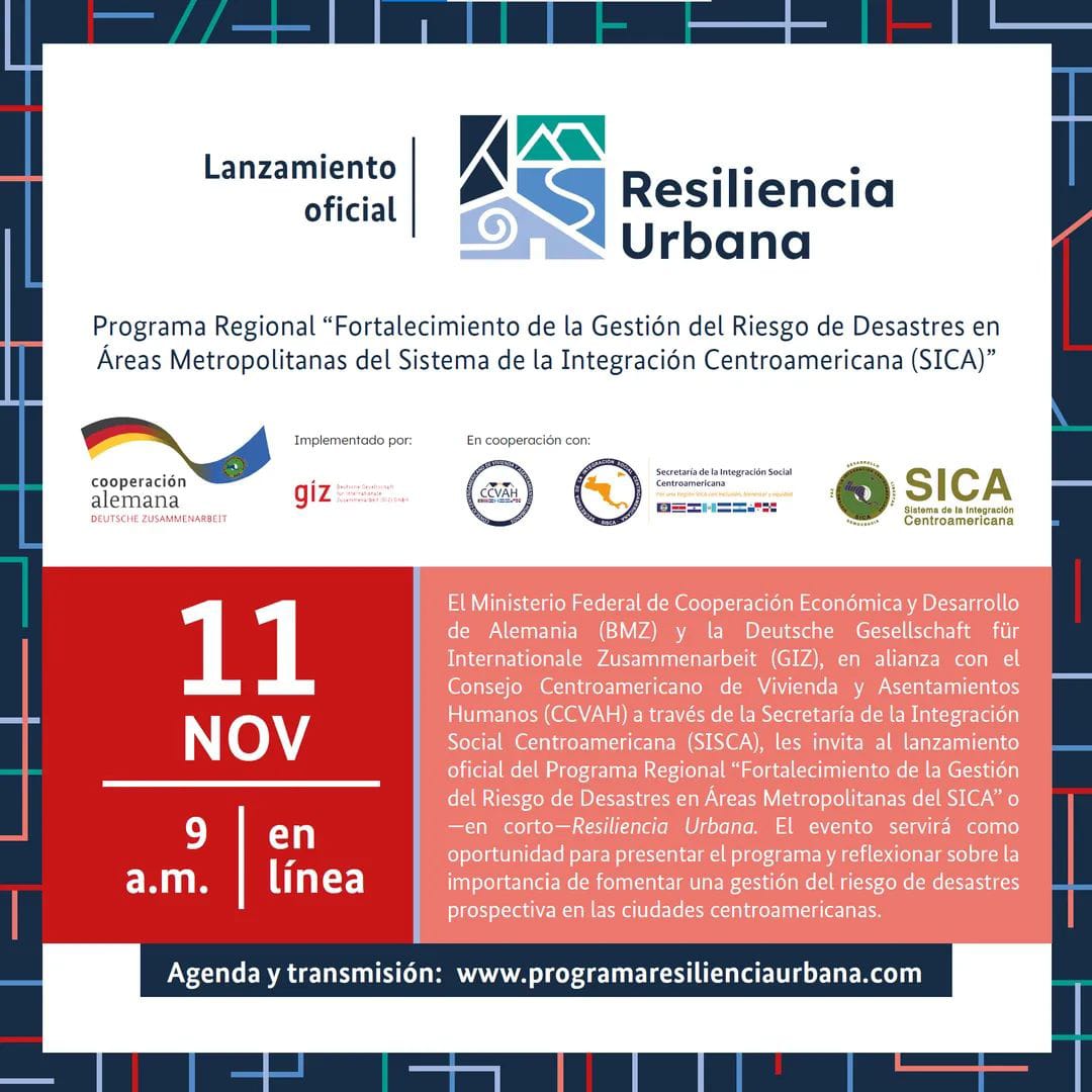 conviviendahn's tweet photo. Los invitamos a conectarse a nuestra trasmisión en la que participará el Comisionado Presidente de CONVIVIENDA, el Ingeniero Sergio Amaya a las 9 A.M. Programa Regional de Fortalecimiento de la Gestión del Riesgo de Desastres en Áreas Metropolitanas del  (SICA) https://t.co/8EkNasfj5I