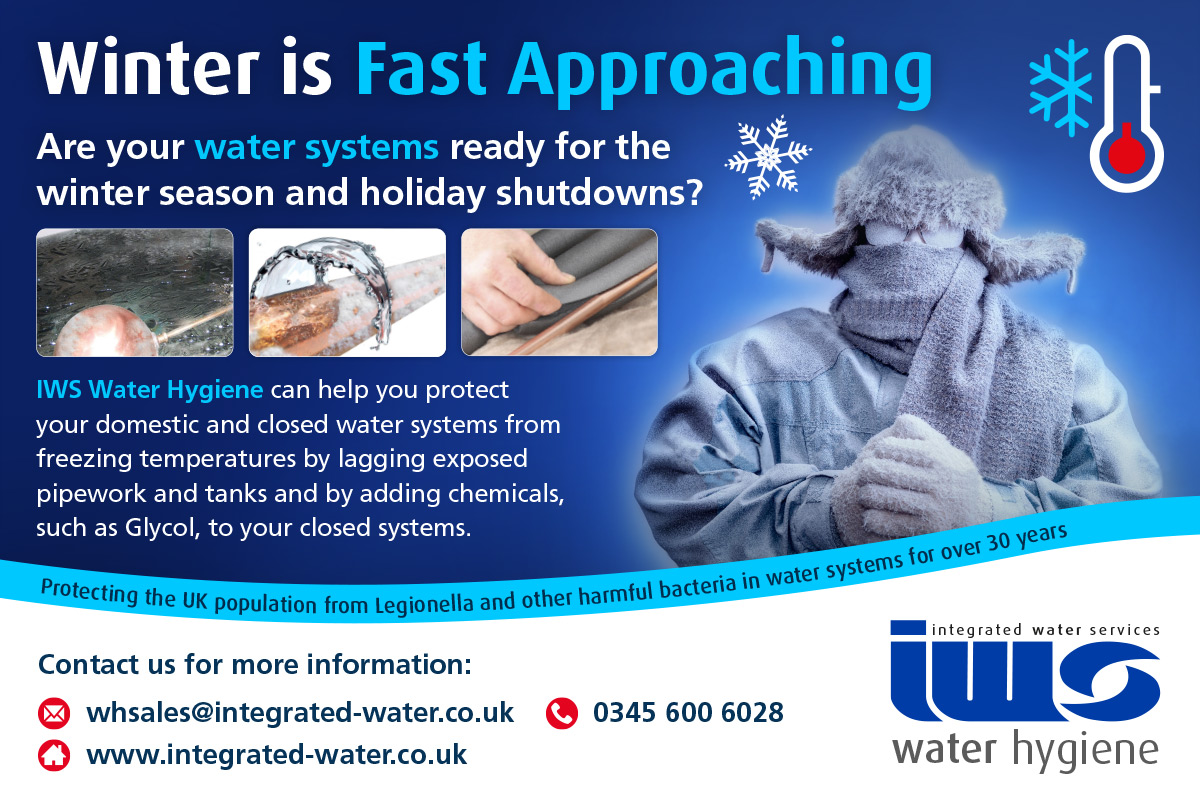 With winter fast appoaching 🥶 act now to prevent costly pipework failure and disruption to your business. IWS can help protect your domestic and closed water systems. Contact IWS to see how we can help. #freezingpipes #closedwatersystems #pipeinsulation
