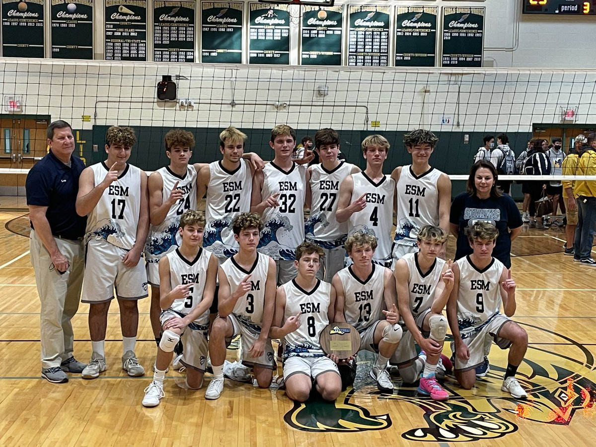 TrentowskiAD's tweet photo. Long Island Champions! @NYSPHSAA @SectXISuffolk @NewsdayHSsports @esm_csd @ESMSharkTank @ESMSharks state championship 11/20! https://t.co/bZQZwULFSu