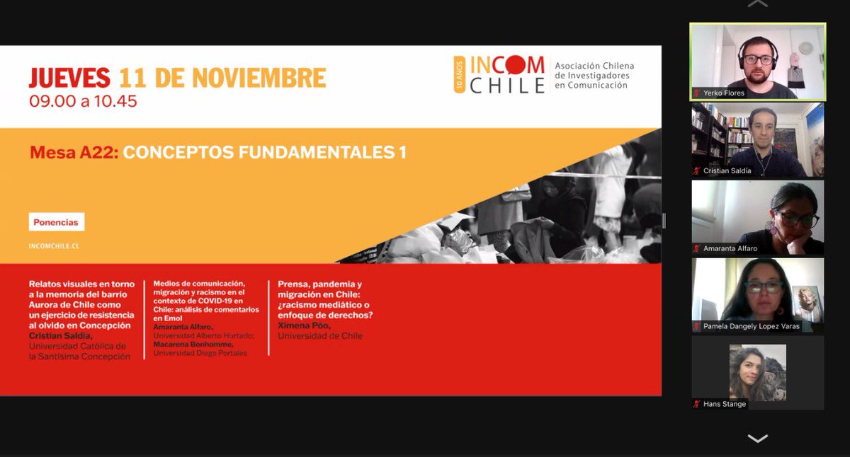 cristiansaldia's tweet photo. Hoy presenté la investigación titulada “Relatos visuales en torno a la memoria del barrio Aurora de Chile como un ejercicio de resistencia al olvido en Concepción” en el VII Congreso #INCOM2021, organizado por el @ICEIUChile y @fcomuc. Más info en https://t.co/F3z4wR2Zqp https://t.co/qz4Sd4bsoa