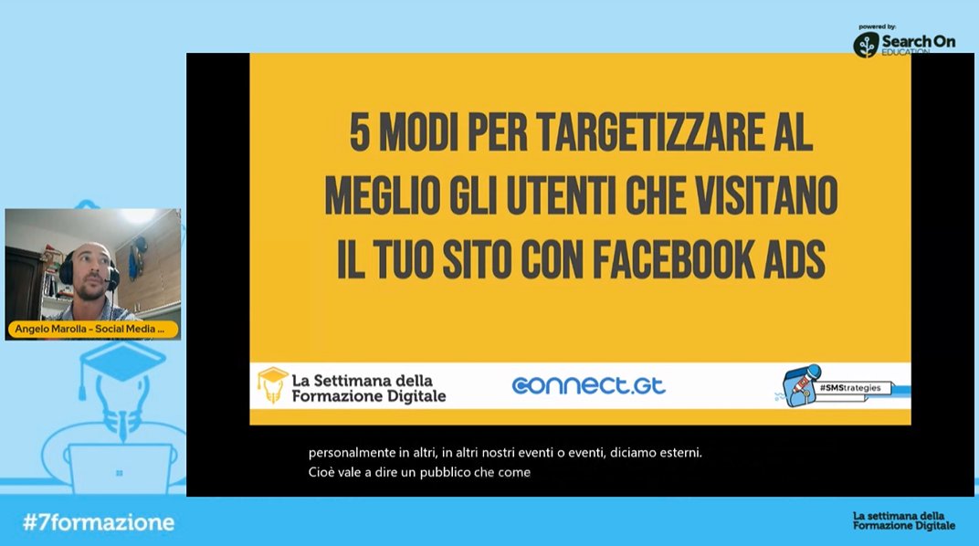 Inizia l'intervento di <a href="/AngeloMarolla/">Angelo Marolla</a>!
Tutti connessi 😉👇
bit.ly/Live-DaySocial…  

#7formazione
