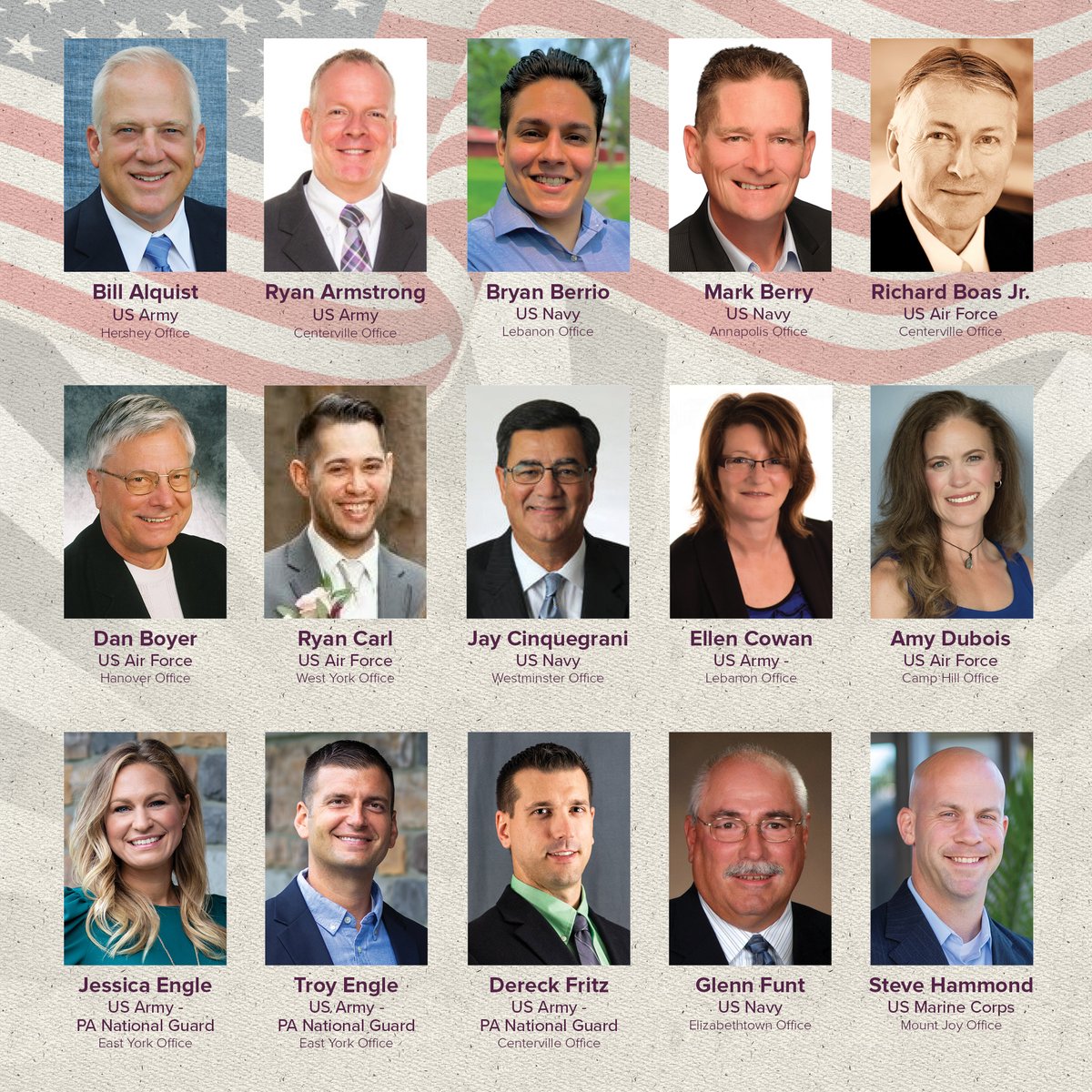 HomesaleRE's tweet photo. We are honored to work alongside such brave men and women every day. Happy Veterans Day to all who have served! Thank you for your service!
#berkshirehathawayhomeservices #homesalerealty #veteran #veteransday #happyveteransday #thankyouforyourservice https://t.co/WsOTAxM5Do