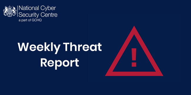 NCSC's tweet image. In this week&apos;s Threat Report: Cyber attacks lead to data breaches
ncsc.gov.uk/report/weekly-…