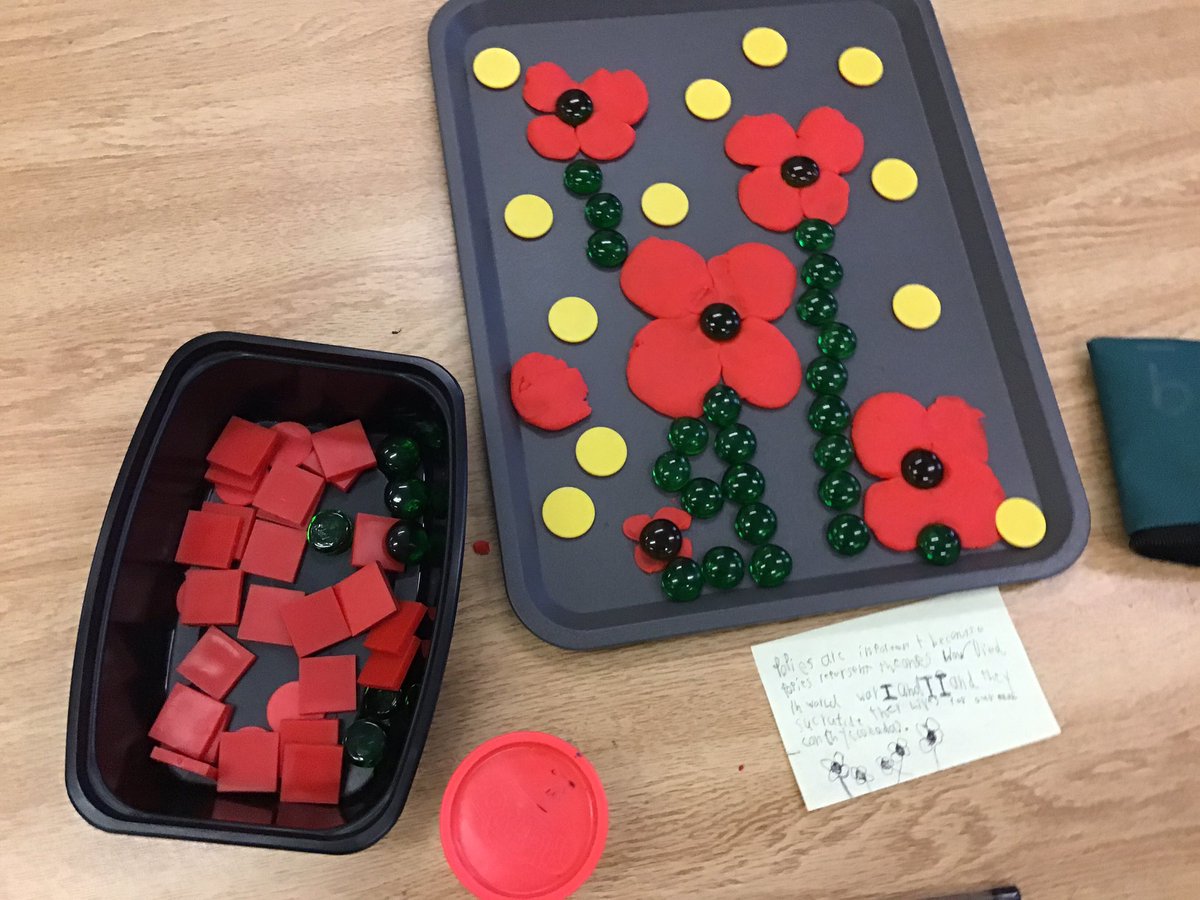 room_205's tweet photo. Playing is learning as we showed what poppies represent #LooseParts #PrimaryClass #WeRemember #Poppies #RemembranceDay2021 @LC2_TDSB https://t.co/U95APeLsW0