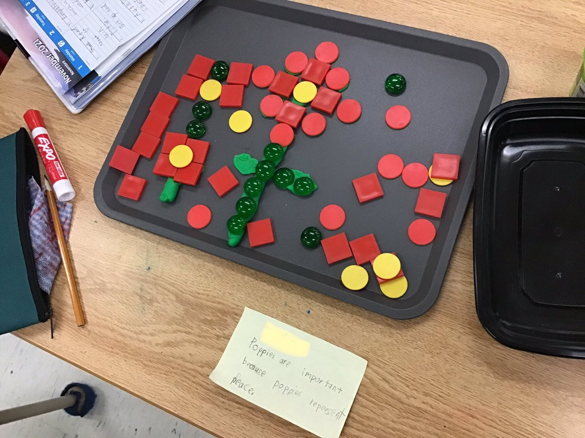 room_205's tweet photo. Playing is learning as we showed what poppies represent #LooseParts #PrimaryClass #WeRemember #Poppies #RemembranceDay2021 @LC2_TDSB https://t.co/U95APeLsW0