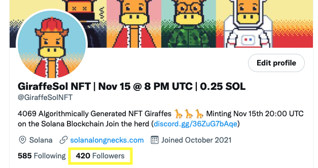 GiraffeSolNFT's tweet photo. The moment we were all waiting for #NFTs #solana #nftcollectors #giraffe #NFTCommunity #GiraffeSol #NFTdrop https://t.co/hfYoP7T5aS