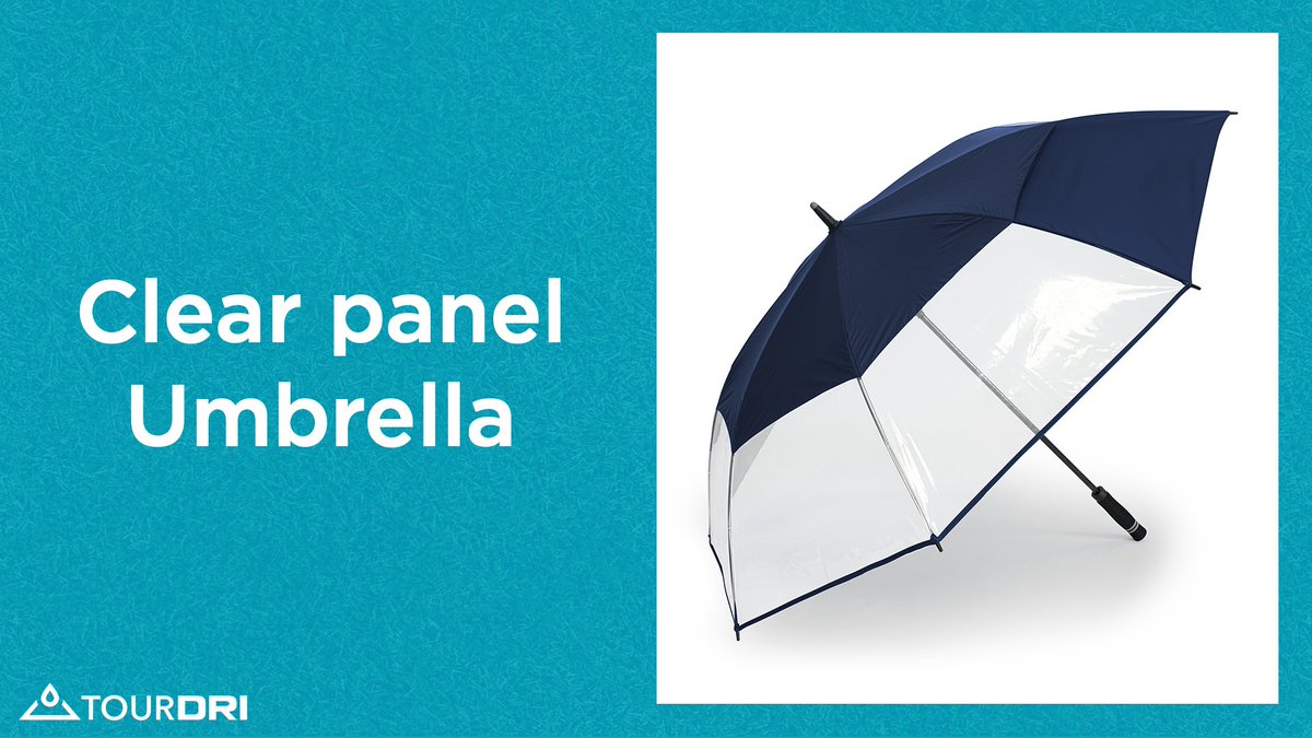 Tour_Dri's tweet image. ☔️ | The #TourDri clear panel umbrella is durable and reliable. Featuring a strong frame, pressure releasing vents, soft grip handle, rubber tip and auto opening mechanism.

Usable all year round, the UV resistant inner lining also offers great protection from the sun. ⛳️