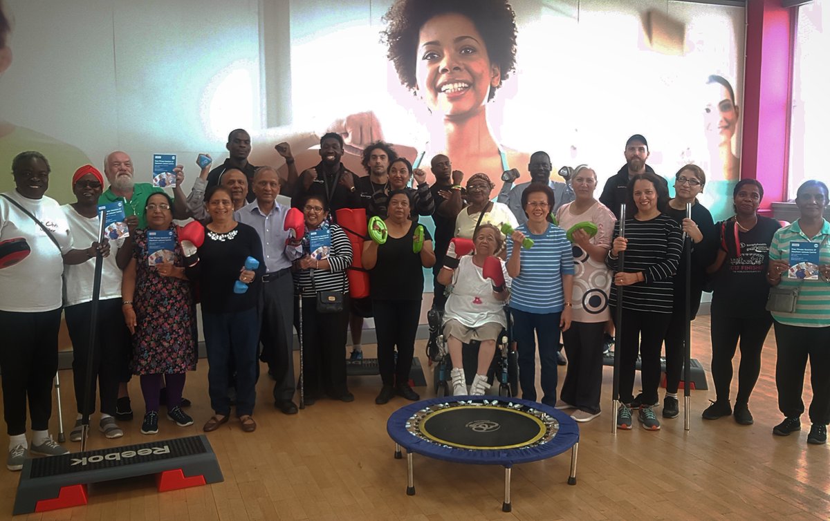 aNCommunity1's tweet photo. Join us every Friday for our Get Active Get Healthy programme at Newham leisure centre.
If you live in Plaistow and are over 35 then come join us at 11:00 for a free weekly workout.
Contact Joanna.sniegucka@newham.gov.uk or call 0203 373 0859 to register
#activeNewham #GAGH https://t.co/XjOBKfJxTa