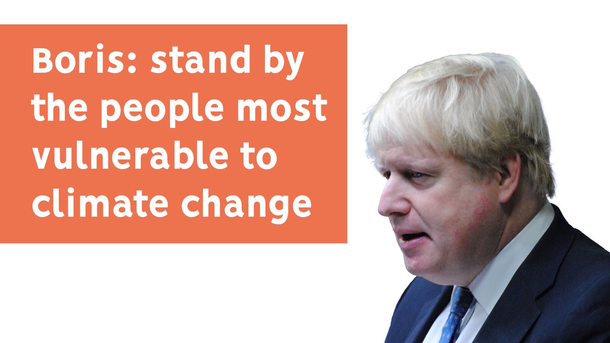 Jazvorraso's tweet photo. .@borisjohnson The world’s most climate-vulnerable countries did least to contribute to climate change but are suffering the most. I’m supporting @TheCVF plan to stand up for them #COP26 https://t.co/t8zRyICucK