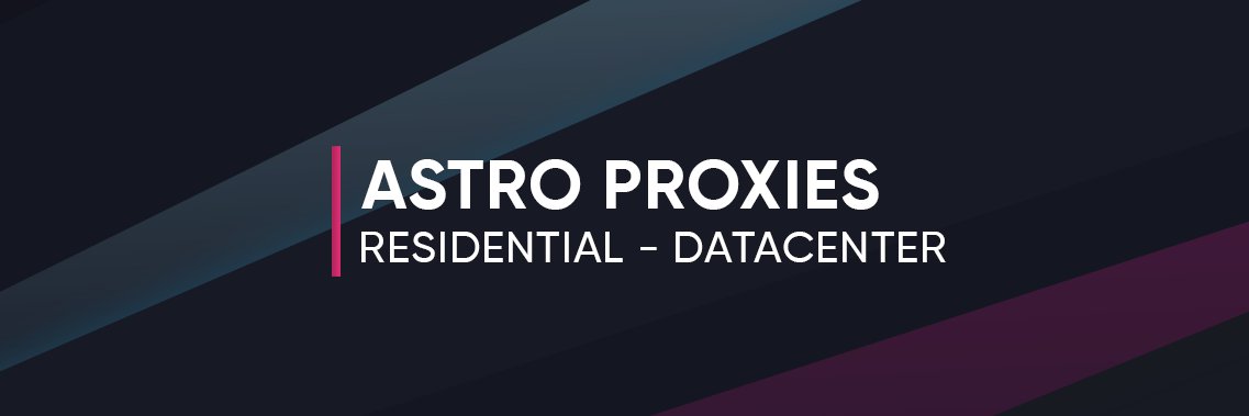 Need last minute proxies for the Supreme x Tiffany drop? Look no further!

30% US ISP Discount Code: ASTROISP
40% Residential Discount Code: ASTRORESI

Buy Now: astroproxies.com/purchase.php