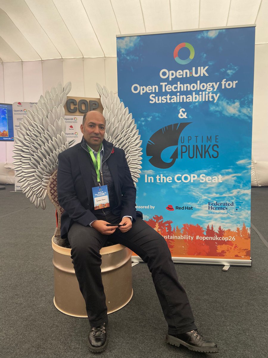 Director <a href="/UN/">United Nations</a> <a href="/salemavan/">salemavan</a> taking place in the #copseat - a great conversation about what tech really should play in fighting climate change and what it has to do with love.

"If you want to go fast, go alone. If you want to go far, go together."
#openukcop26 #uptimepunks <a href="/openuk_uk/">OpenUK</a>