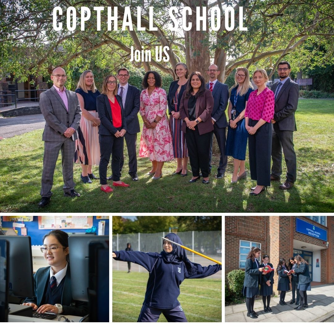 We are seeking a passionate Pastoral Administrator to support the school’s pastoral team and senior leadership team.
Apply here copthallschool.org.uk/219/staff-recr…

#recruitment <a href="/Evelynforde1/">Evelyn Forde MBE</a> <a href="/NiallAlcock/">Niall Alcock</a> #barnetcouncil #Jobs #JobSeekers