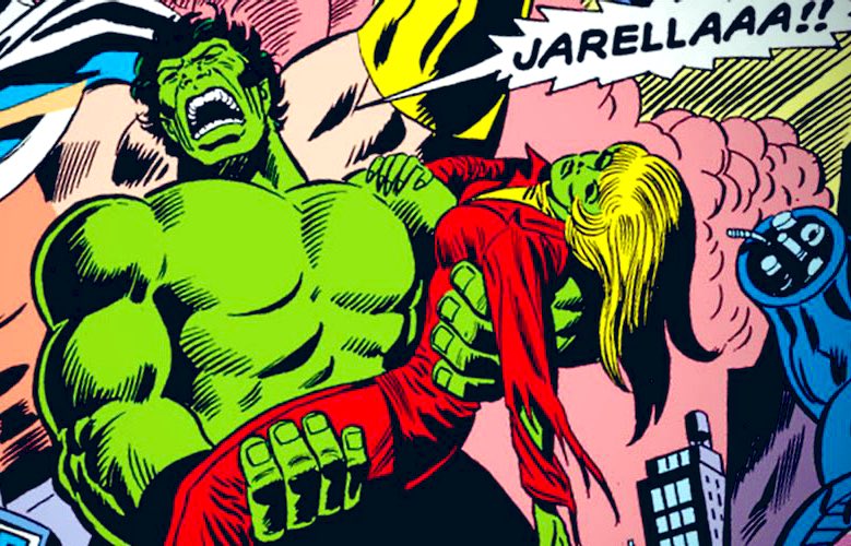 GammaGrams's tweet photo. The end of happiness…..

#hulk #love #jarella #ends #cryptoman #Marvel #comics #herbtrimpe #1970s https://t.co/6vhA71esdq