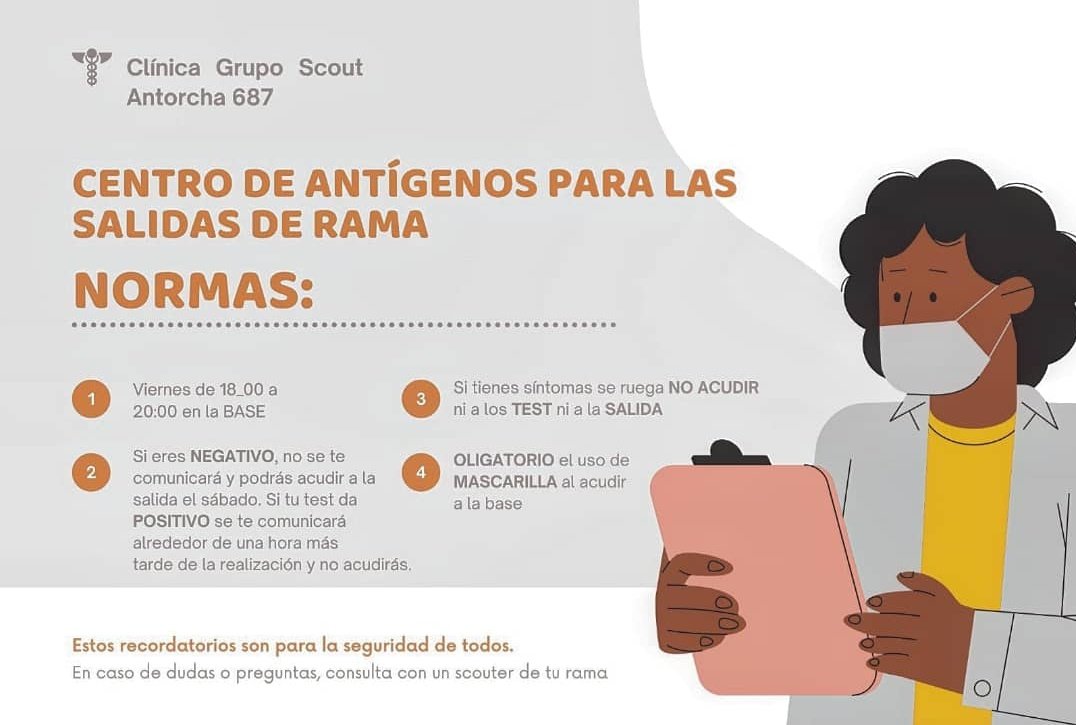 CLÍNICA GRUPO SCOUT ANTORCHA INFORMA: ⚕️😷