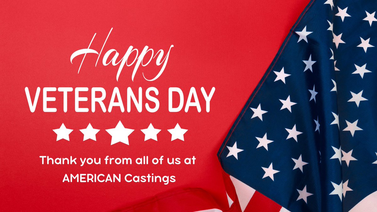 Those who live in freedom will always be grateful to those who helped preserve it. From all of us at AMERICAN Castings, thank you.