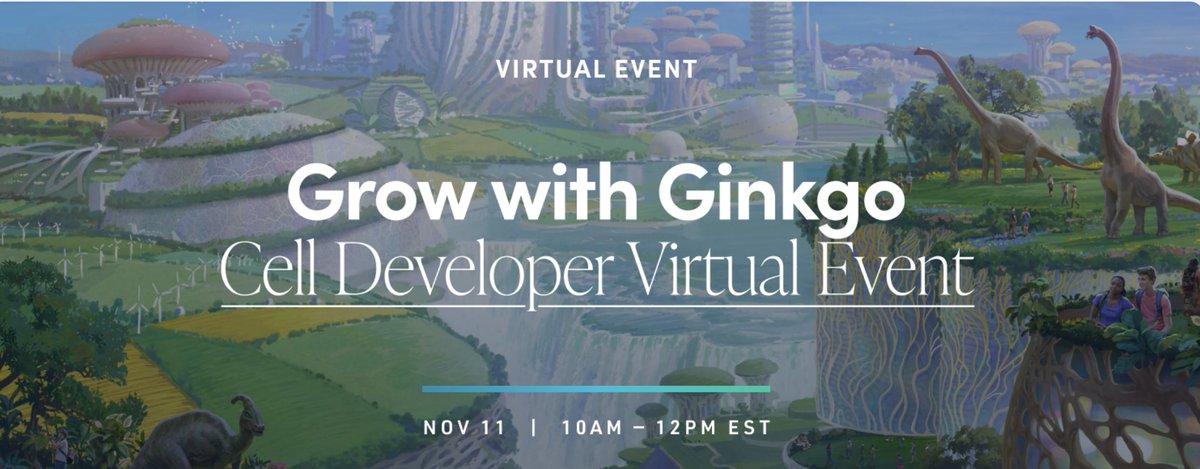DrMariamElgabry's tweet photo. Are you excited about @Ginkgo 's cell developer virtual event? I know I am! #syntheticbiology #synbio #openbio https://t.co/ekdC5wcamf