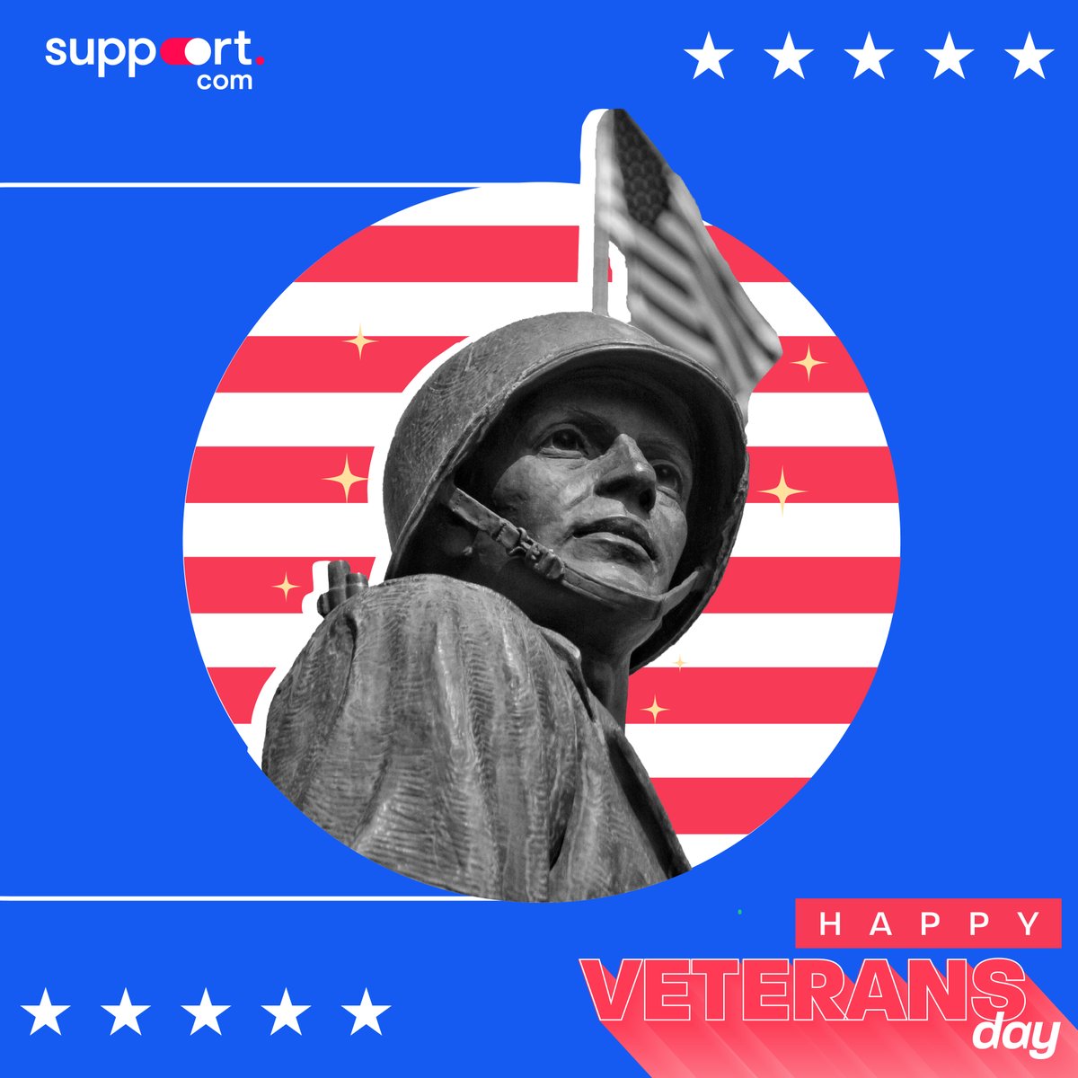 support_com's tweet image. In the name of Support.com, we want to thank, acknowledge and honor all who have served.🎖️ 🇺🇸

Happy Veteran&apos;s Day! 💂‍♂️