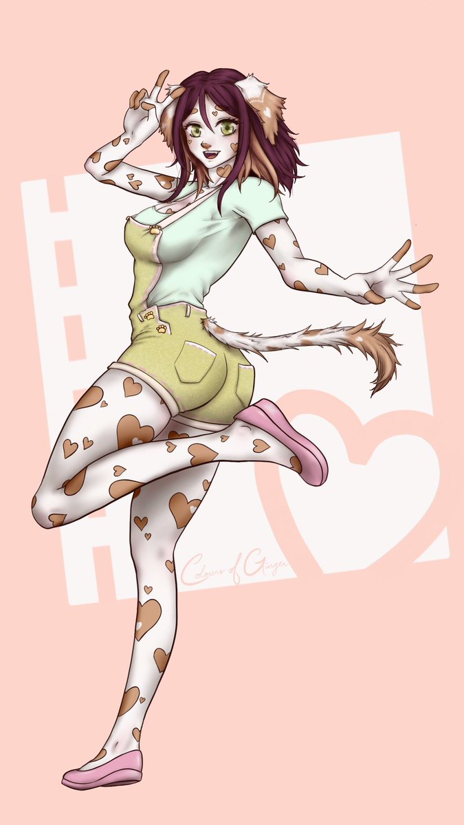 coloursofginger's tweet photo. Forgot to post a commission of a cute dog girl named Penelope 🤎🤍 https://t.co/RgGSZAdS44