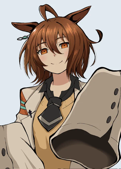 アグネスタキオンやっと育成できた記念の絵 #ウマ娘 