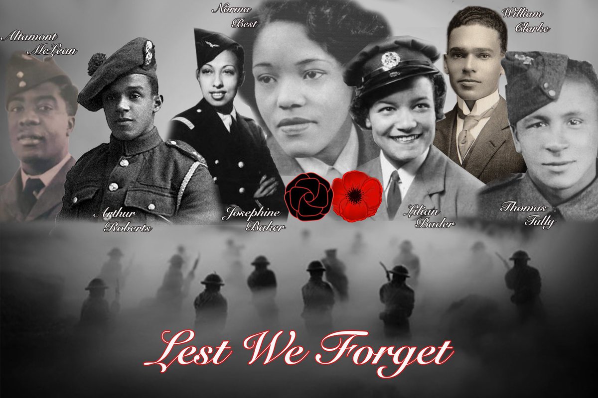 Lest We Forget ❤️ Altamont McLean • Arthur Roberts • Josephine Baker • Norma Best • Lilian Bader • William Clarke • Thomas Tully ❤️ @Blackpoppyrose 
•
•
•
•
 #PoppyDay #WorldWarOneHeroes #WorldWarTwoHeroes #WW1 #WW2 #WorldWarOne #WorldWarTwo #blackwarheroes