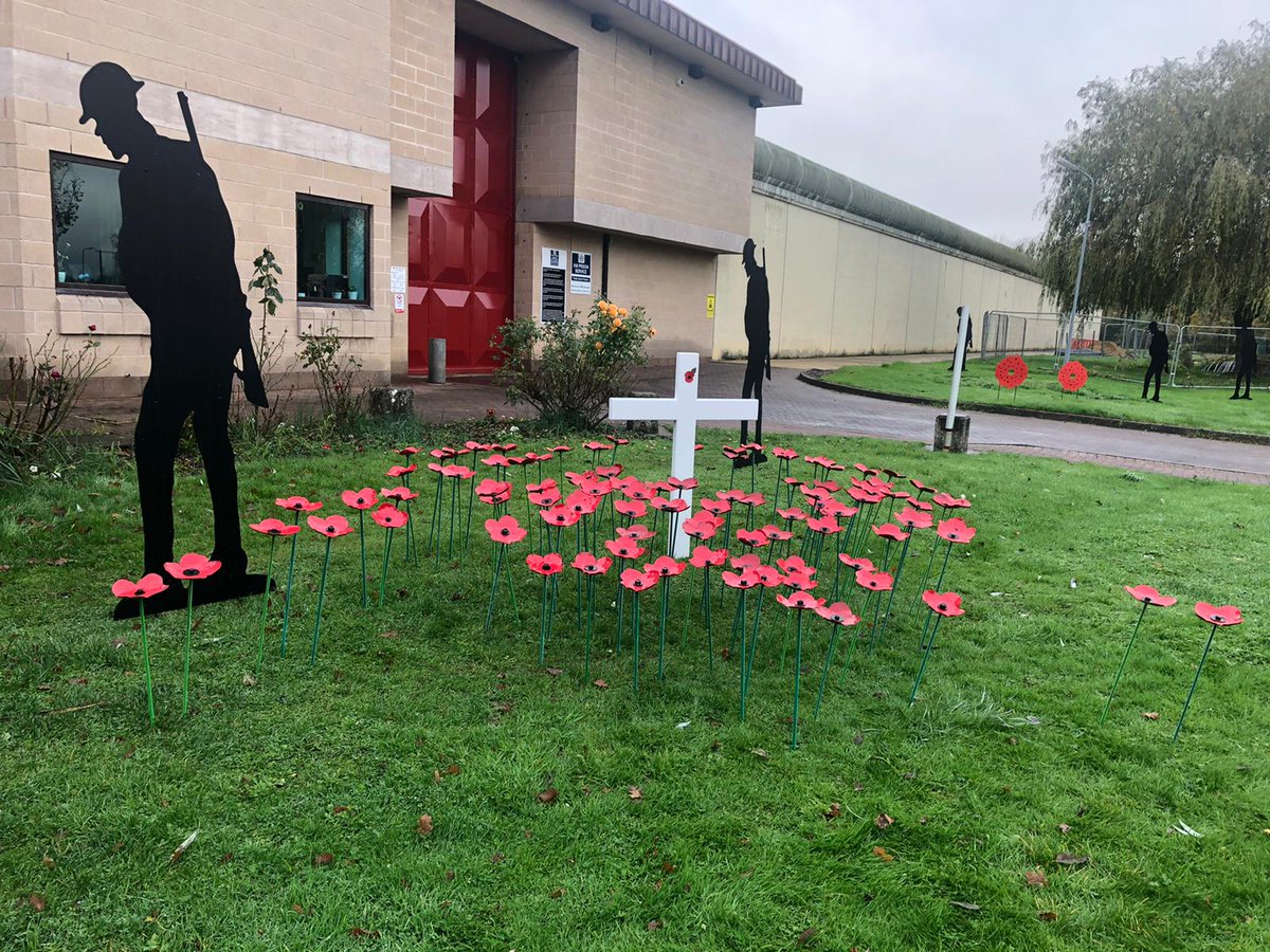 We were fortunate to be visiting <a href="/HMPBullingdon/">HMPBullingdon</a> today as we had the opportunity to attend their moving remembrance day service and witness the poppy wreaths and figures they have installed in the front.