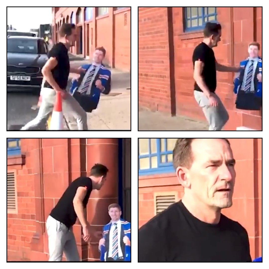 I can't believe someone has driven from Ayrshire to dump his Stevie Gerrard cut out on the steps at Ibrox.