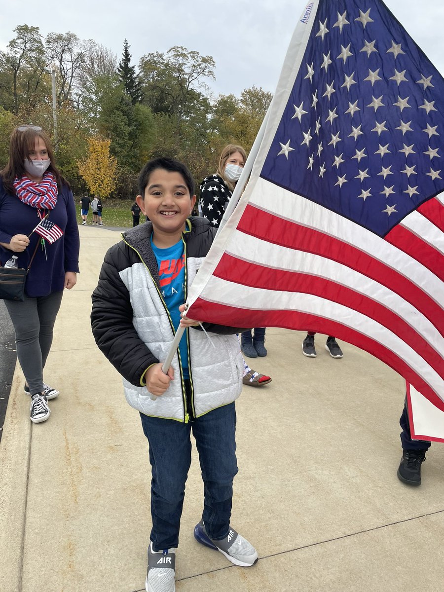 SMS celebrated our Veterans this morning with a parade. We enjoyed celebrating all the men and women who serve or have served for our country. We are so proud of our students for making the morning so special. Thank you to all all of our Veterans! <a href="/TheSMSMustangs/">Strongsville Middle School</a>