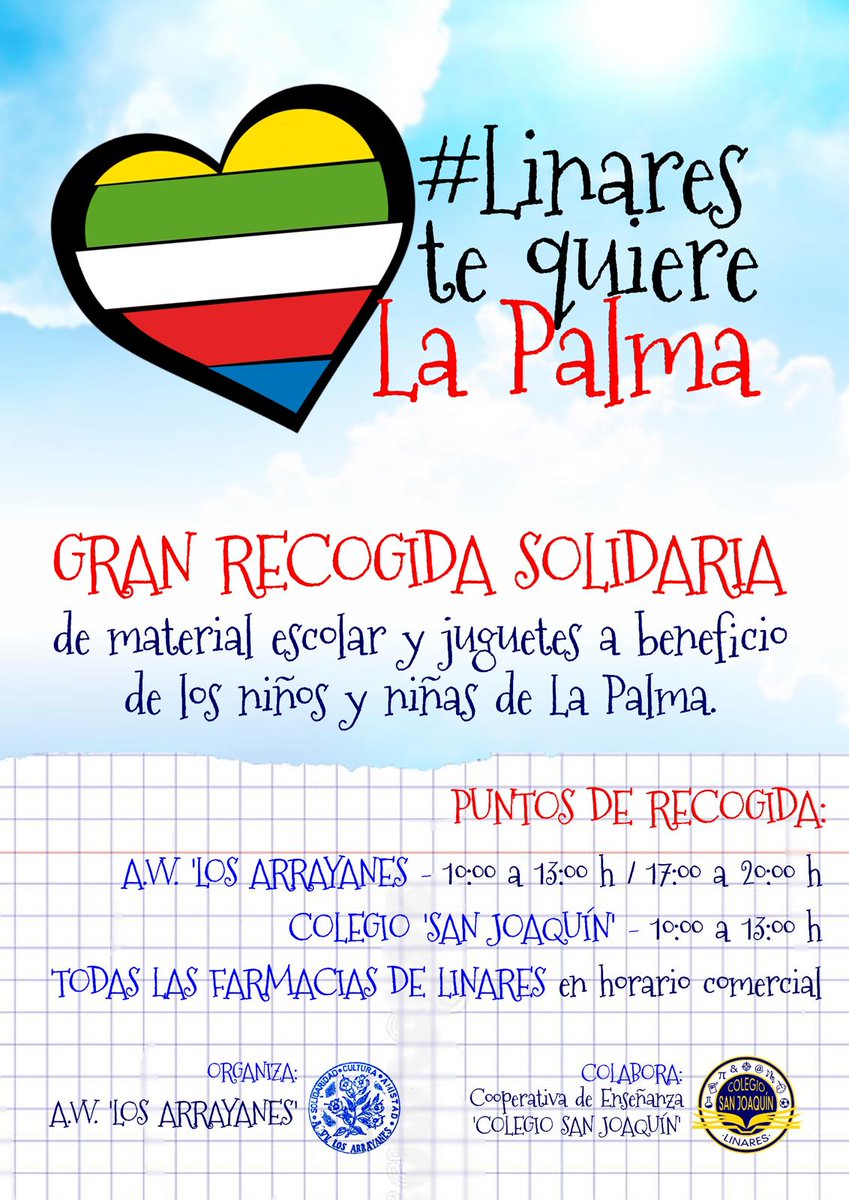 cleardentdental's tweet photo. ¡HOY ESTAMOS FELICES! ❤️

Gracias al @CFCiudadLinares, hemos colaborado en la convivencia que tienen el sábado, día 13 de noviembre, con la aportación de material escolar para los afectados de la isla de La Palma 🙏📕

#becleardent #cleardentjunior #VolcanLaPalma #volcan #lapalma https://t.co/qyHnQLtZJd
