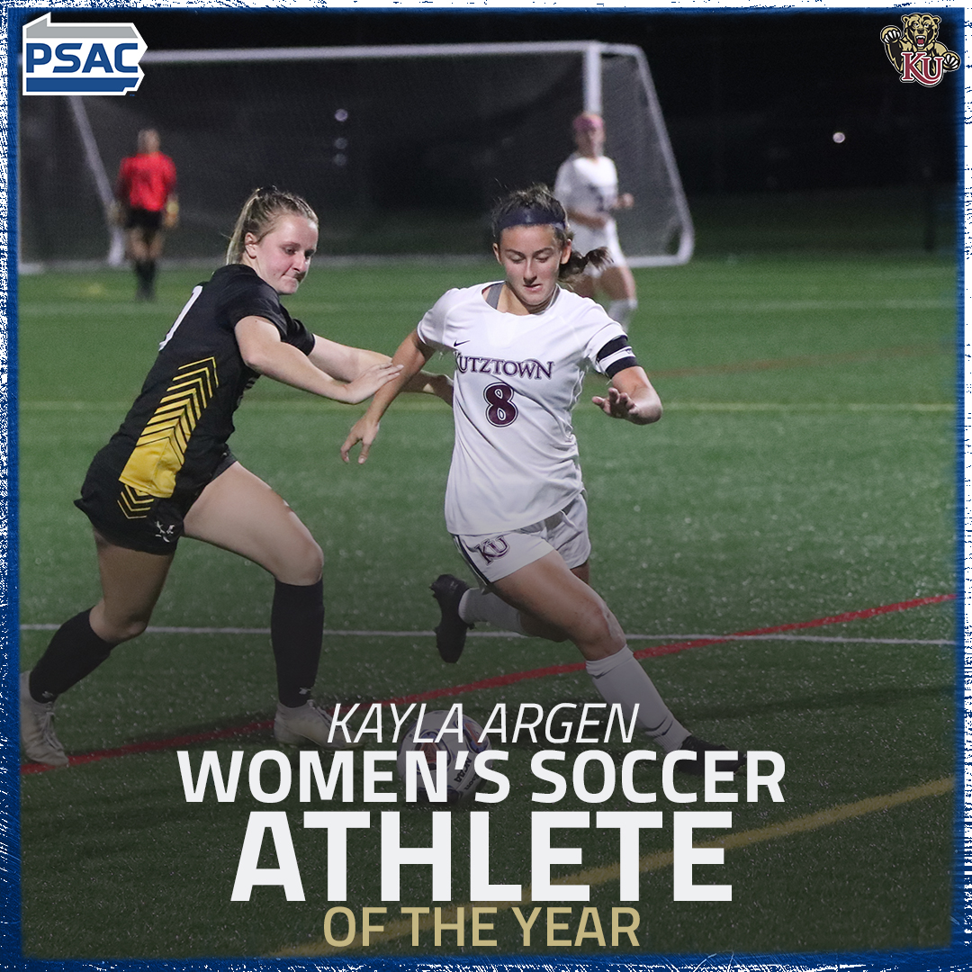 WSOC: Your #PSACWSOC⚽️ All-Conference Teams and Major Award Winners from the East ⬇️

Athlete, Kayla Argen - <a href="/KUGoldenBears/">Kutztown University Athletics</a> 
Def, Natalie Holmes - <a href="/GoBUHuskies/">Bloomsburg Huskies</a> 
Rookie, Kaitlynn Haughey - <a href="/WCUAthletics/">West Chester Golden Rams</a> 
Coach, Erik Burstein - <a href="/KUGoldenBears/">Kutztown University Athletics</a> 

🔗 - bit.ly/30aZCHK