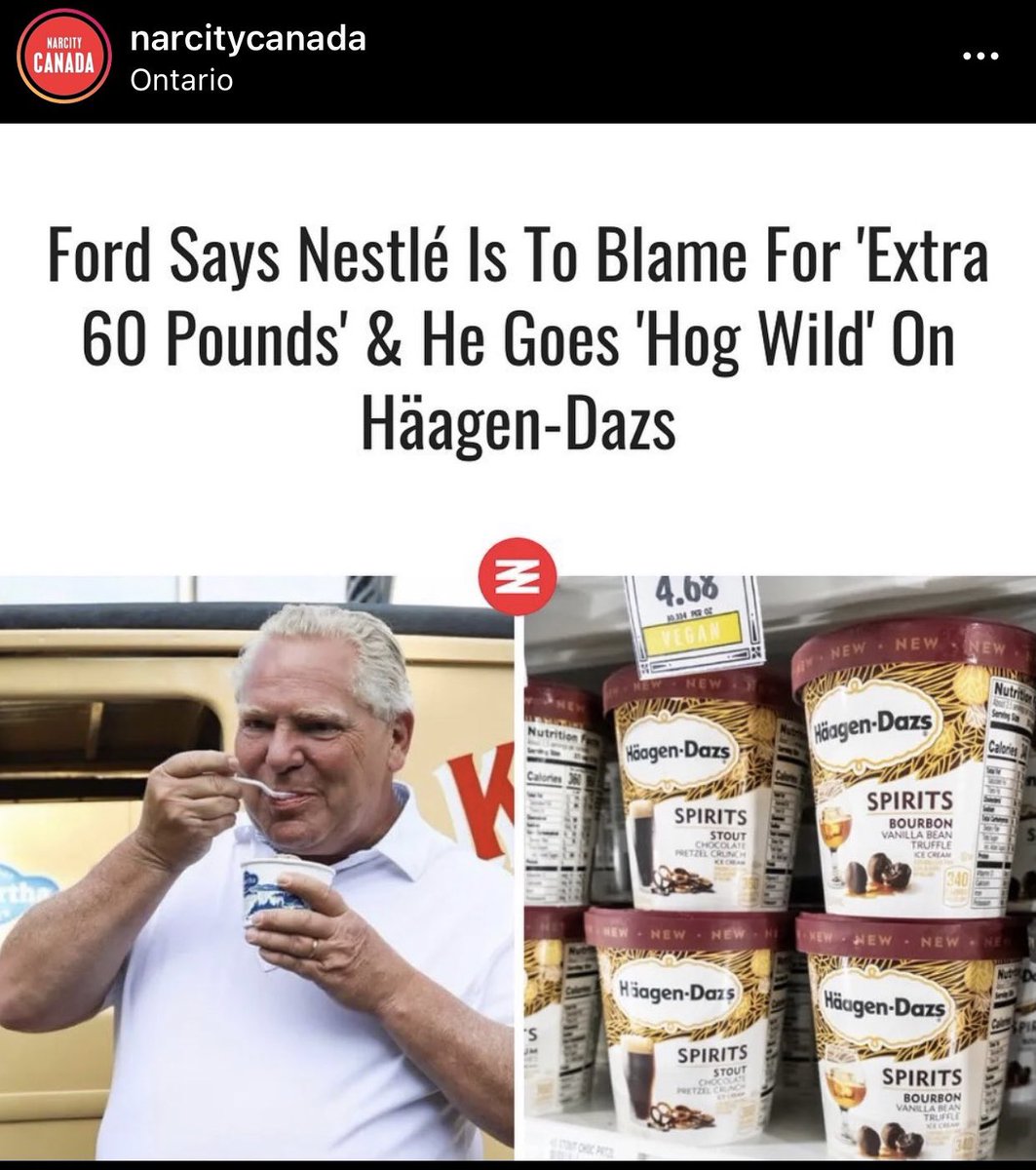 InkedOutKicks's tweet photo. @CityNewsTO Rumour has it we’re two Häagen-Dazs away from another lockdown. https://t.co/9krMl01QX1